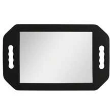 1 件符合人体工程学的手持式理发镜，带双手柄 - 轻巧便携的沙龙品质玻璃镜，适合理发师和美容师使用 - 非常适合后脑勺剪发 - 彩色 - 查看 1