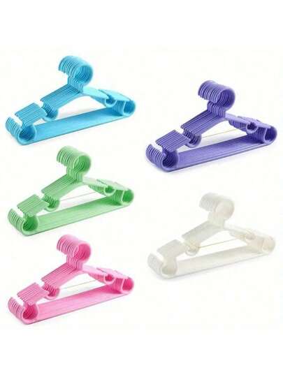 10 przenośnych plastikowych wieszaków z antypoślizgowymi rowkami – lekkie, wielofunkcyjne organizery do szafy do domu i podróży, urocze, a zarazem praktyczne haczyki do efektywnej organizacji garderoby, wytrzymałe, antypoślizgowe rowki, które utrzymują ubrania na miejscu, oszczędzająca miejsce konstrukcja do walizek, szuflad komód i szaf, idealne do delikatnych tkanin i codziennych ubrań, które można schować w schowek bagażowy