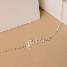Personalized Tiny Name Bracelet, Dainty Layering Custom Name Jewelry, Gold And Silver Nameplate Bracelet, Graduation And Bridesmaid Gift - Multicolor - View 9