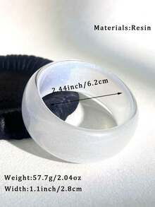 1 pièce Bracelet en résine à la mode pour femmes, design minimaliste convenant pour le port quotidien et les fêtes (une tolérance de taille de 3 mm/0,11 est normale) - Multicolore - Voir 17