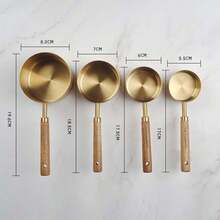 4pcs Stainless Steel Measuring Spoons And Cups Set, Suitable For Cooking And Baking, Kitchenware With Marked Scales, Baking & Measuring Tools - Multicolor - View 14