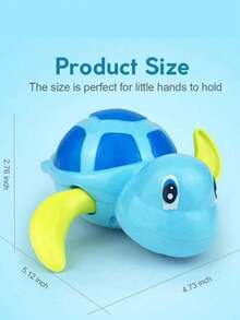 3件套趣味游泳乌龟洗澡玩具 - 送给2-6岁幼儿的完美礼物，感恩节礼物！儿童洗澡玩具：发条游泳乌龟，适合男孩女孩宝宝浴室泳池戏水玩具，减压玩具，感官玩具，新生儿游戏，淋浴浴缸玩具，生日礼物，儿童玩具，室内外沙滩水上娱乐必备，可爱迷你玩具，圣诞礼物 - 彩色 - 查看 10