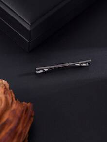 1 pieza Presilla para cuello de camisa metálica minimalista de moda, Sujetador de corbata, Broche de cadena espiral de una sola pieza - collarín - Ver 9