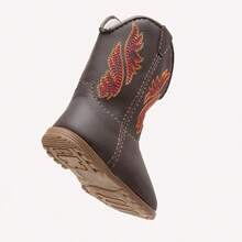 Baby Texan Booties Cheap Soft Comfortable Children's Shoes + 01 Pair Of Cotton Socks Ubuntu Baby Promotion - 紅色 - 查看 5