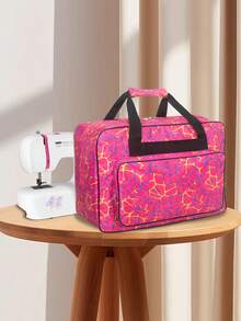 Sewing Machine Carrying Case Bag, Universal Portable Tote Bag With Pockets & Handle, Compatible With Most Standard Singer, Brother Sewing Machines - Multicolor - View 4