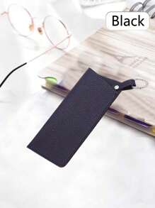 1 Stück Mode Federkugel-Aufhängehaken Brillenhalter, minimalistischer einfarbiger tragbarer Brillen-Etui für Sonnen- und Korrekturbrillen