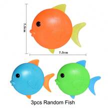 1/3/4/6/12件装游泳池玩具，夏季潜水玩具，水下潜水游戏草坪玩具，游泳憋气练习工具，儿童夏季游泳池鲨鱼形潜水玩具，水下抓取游戏玩具，夏季潜水池沉水圈套装，游泳池玩具，儿童玩具，游泳池，游泳池玩具，沙滩玩具 - 彩色 - 查看 12