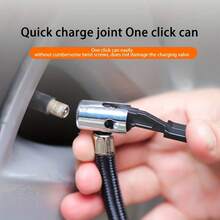 Portable Air Compressor CQ-023 | Digital Display | Fast Inflation For Cars, Motorcycles & Bicycles | Sleek Metallic Design | Quick Charge Technology | Ideal For Travel & Roadside Emergencies, Air Compressor Accessories - Mô hình cơ khí con trỏ - Xem 5