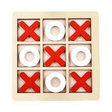 Premium Wooden Tic Tac Toe Game Set - A Classic Family Board Game Suitable For Adults And Children, Puzzle Competition Toy, Thinking Training Toy, Children's Interactive, Stress Relief Toy, Perfect Travel Version Or Desktop Decoration, Ideal Holiday Gift.