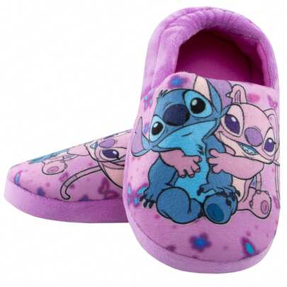  Disney Lilo & Stitch Slippers | Stitch & Angel Girls' Slippers | Kids' Footwear | Fast UK Delivery Shipping | Trusted UK Seller | Great Gift For Kids | Perfect For Birthdays And Christmas