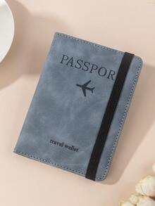 Passport Holder Wallet, Travel RFID Blocking Passport Cover With Elastic Band, Multi-Layer Card Slots, SIM Card Slot, Multifunctional Wallet & Card Case For Back To School Lightweight For Travel For Flight