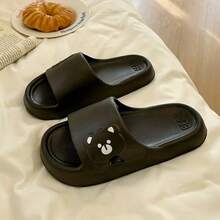 Chinelo Unissex para Casal, Material EVA, para Uso Interno/Externo, Banheiro, Anti-Odor, Sola Macia, Antiderrapante, Silencioso. - Preto - Ver 7