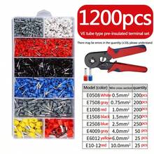 AWG 22-10 电线端子套件，绝缘环连接器组合套件，适用于工业用途，8 种 AWG 22-7 连接器，针式端子组合，铜压接绝缘线端端子