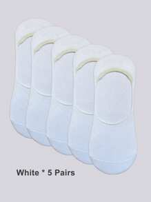 1/5/10 pares de calcetines invisibles antideslizantes de talla grande para hombre, apropiados para uso diario o deportes