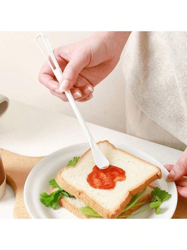 1pc Home Kitchen Mini Plastic Egg Beater Outdoor Picnic Portable Egg Stirring Stick Multi-Function Dual-Purpose Egg Beater