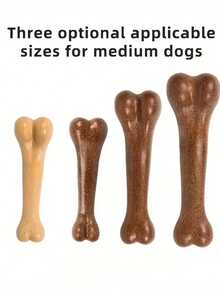 天然狗狗咀嚼玩具，骨头形状牙齿咀嚼玩具，适合小型、中型和大型犬，纤维木咀嚼玩具，缓解无聊，宠物用品 - 彩色 - 查看 8
