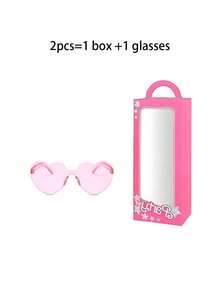 12件/6件粉色公主礼盒套装,粉色派对礼盒,粉色娃娃礼盒,心形眼镜,生日及单身派对装饰,粉色派对礼盒,道具,亮粉色礼盒,可爱卡通贴纸,粉色生日及单身派对装饰,适合新娘送礼会、泳池派对,复活节、情人节的完美之选(2件=1个礼盒+1副眼镜) - 彩色 - 查看 11