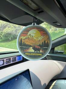 Rearview Mirror Decor - Car Air Freshener - Long-Lasting Fragrance, Keeps Vehicle Interior Fresh And Pleasant, Ideal Gift, Car Vent, Ocean Breeze Scent, Car Diffuser, Natural Essential Oils, Cartoon Design, Suitable For Rearview Mirror, Car Pendant - Cartoon Style Fragrance Bottle, Long-Lasting Scent, Deodorize Car Interior, For Rearview Mirror, Vent Clip, Home And Office Decor