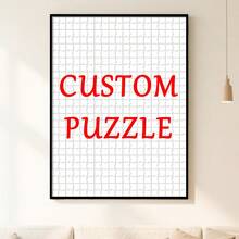 1 szt. Puzzle na zamówienie, z ramą lub tylko puzzle, prześlij swoje zdjęcie, aby uzyskać wyjątkową sztukę ścienną do domu, spersonalizowane prezenty na rocznicę ślubu, spersonalizowane zdjęcia dla członków rodziny - Wielokolorowe - Zobacz 1