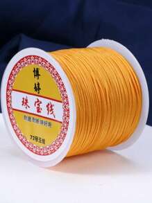 0.8mm Solid Color Acrylic Beading String, Suitable For DIY Bracelets And Necklaces - Non-Elastic Jewelry Making Supplies, 72 Yards