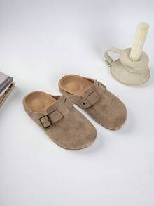 Cork Thick Sole Mule Slippers, Comfortable Slip-On Sandals, Retro Casual Closed Toe Slippers For Students, Summer Wear (Size Runs Small, Suggest Ordering One Size Up)