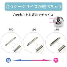 3-Piece Piercing, Cartilage Piercing, Body Piercing, Metal Allergy-Friendly, 18G, 16G, 14G, Earring, Labret, Tongue Piercing, Straight Barbell, First Piercing