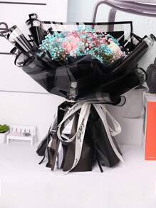 20 Stücke Blumen Verpackungspapier, rosa, schwarz und weiß Blumenstrauß Papier, koreanisches Blumen Verpackungspapier in Phnom Penh, wasserfestes Blumengeschäft Verpackungspapier, DIY Prozess für Party, Feiertag, Hochzeit, Geburtstagblumengeschäft Zubehör/ 10 Stücke/20 Stücke Schmetterlingstanz Gelfilm wasserdichtes Blumen Einwickelpapier für Blumenstraußflower Shop, Rosen & Blumen Zubehör, Valentinstag Geburtstag Geschenkverpackung