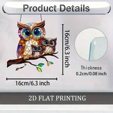 1 pieza Decoración de pared de acrílico de doble cara con atrapasol en forma de pájaro azul hermoso en jardín, ornamento extravagante, regalo perfecto para madres, novias y mejores amigas, adecuado para amigos, diseño plano 2D