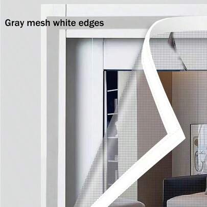 1 Piece Of Mosquito-Proof Screen Self-Adhesive Window Screen Is Non-Porous, DIY Cutting, Easy To Install, Summer Household Invisible Screen