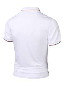 Herren T-Shirt 2025 Neue Sommermode Mittleren Alters Papa Business Casual Poloshirt Kragen Kurzarm Herren Top