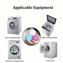 1/3/6pcs Random Color, Reusable Laundry Ball, Laundry Ball For Washing Machine, Fabric Softener Ball, Laundry Drying Ball, Anti Knot Tying Laundry Ball, Fluffy Laundry Balls, Clothes Hair Adsorption Removal, Reduce Wrinkles In Clothes, Cleaning Supplies, Household Gadgets, Bathroom Supplies, Laundry Supplies, Laundry Tools And Accessories
