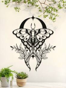 1件迷人的蜜蜂蝴蝶和花朵金属墙饰，客厅家居装饰 - 金属壁挂艺术雕塑，适用于客厅、花园装饰、卧室装饰、房间装饰或户外空间！生日、乔迁、万圣节、感恩节、圣诞节等节日装饰，是送给亲朋好友的装饰礼物 - 彩色 - 查看 10