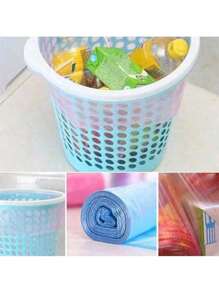 15/75/150/225/300 Pieces (Random Color) Bag 4 Gallon Bathroom Small Garbage Bag Disposable Garbage Bag Bulk Kitchen Storage Small Garbage Bag Bathroom Kitchen Office Restaurant Cleaning Plastic Bag