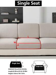1 Vỏ đệm ghế sofa co giãn, Vỏ bọc ghế sofa chống trượt bằng vải nhung 4 mùa, Bảo vệ toàn diện cho ghế sofa, Có thể giặt bằng máy, Kết cấu màu xám nhạt, Phù hợp với ghế sofa hình chữ L và ghế sofa 1/2/3/4 chỗ ngồi, Thân thiện với thú cưng - Màu xám trăng - Xem 18