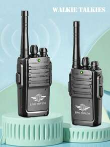 2 pezzi Walkie-talkie intelligenti per bambini, comunicazione senza fili a frequenza remota, in grado di comunicare fino a 200 metri, adatti per esplorazione all'aperto, cercapersone portatile per interazione genitore-figlio, regali per la stagione scolastica, gioco di ruolo