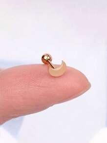 1PC Stainless Steel Tiny Stud Earrings Heart Star Moon Cross Butterfly Snake Mini Earrings Helix Cartilage Tragus Lobe Standard Conch Flat Ear Piercing Jewelry