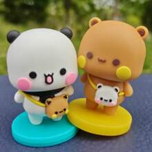 Kawaii Bubu Dudu Panda Bear Doll Cartoon Anime Figure Small Gift Miniatures Animal Toy Home Decoration Birthday Gift Valentine's Day Gift