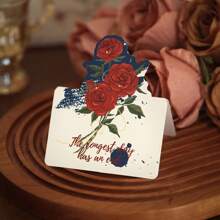 6 Different Styles: Rose, Fresh Flowers, 3D Greeting Cards, Flower Shop, Birthday Wishes, Message Cards, Teacher's Day, Mother's Day, Thanksgiving Cards, Holiday Couple Greeting Cards, 12 Flowers Gift Cards School Supplies, Back To School