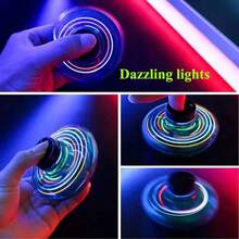 1pc Teenager Flying Spinner UFO Boomerang Magic Levitation Light-Emitting Gyroscope Induction Decompression Toys - Multicolor - View 4