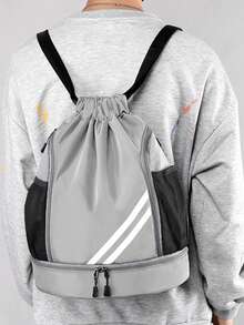 SEYATULLH Mochila de senderismo deportiva con bolsillo de cordón, bolsa de baloncesto, yoga y fitness de gran capacidad para exteriores