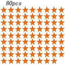 10/20/30/50/80 件五角星刺绣熨烫补丁缝纫/熨烫贴花补丁布艺配饰适用于服装、夹克、帽子、书籍、包包 - DIY 刺绣布贴，男女皆宜 - 黑色 - 查看 33