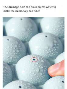 1 pieza Molde para hacer bolas de hielo de 33 cavidades con tapa, bandeja de cubitos de hielo para el refrigerador para congelar bolas para cócteles y bebidas - Multicolor - Ver 5