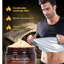 Creme Emagrecedor de Café - Creme de Massagem para Gordura Abdominal e Braços, Creme de Massagem Fitness, Creme de Cuidados com o Corpo