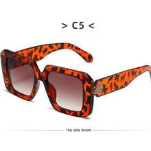 1 件女士优雅方形镜框宝石配饰时尚眼镜适合日常服装搭配、节日礼物和工作通勤使用时尚眼镜 - 彩色 - 查看 6