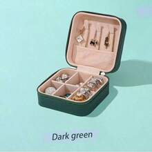 1pc Flip-Top Jewelry Box, Can Store Necklaces, Rings, Pendants, Bracelets, Earrings And Other Accessories, Suitable For Bedroom, Vanity, Drawers And Other Home Storage And Organization, An Essential For Women On Valentine's Day And Summer, Also An Ideal Choice For Travel And Back-To-School Season - Multicolor - View 21