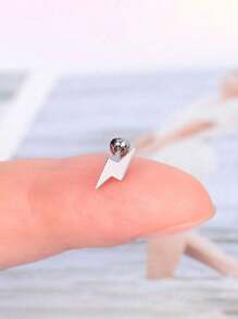 1PC Stainless Steel Tiny Stud Earrings Heart Star Moon Cross Butterfly Snake Mini Earrings Helix Cartilage Tragus Lobe Standard Conch Flat Ear Piercing Jewelry