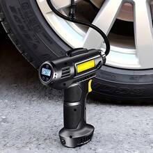 120W Portable Car Air Compressor: Inflate Your Tires With Ease - Wireless  Pump With LED Light - Black - View 6