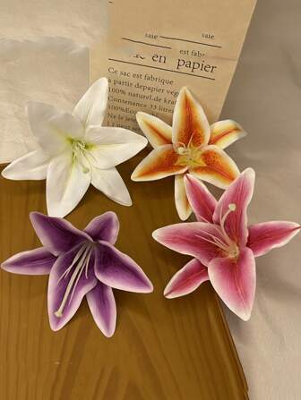 1pc Elegant Lily Fairy Stereo Flower Hair Clip For Women, Unique Floral Hair Claw Hair Accessory, Atmospheric Street Style, Summer Accessories, Travel, Claw Clips, Clips For Hair, Hair Slide, Hair Claws, School Stuff, Vacation Outfits Woman, Hair Accessories