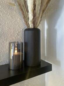 1pc Hydroponic Faux Ceramic Plastic Vase Flower Pot Decor, Creative Small Vase Decoration, Ins Style