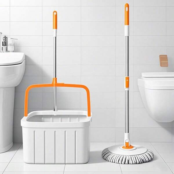 New Upgraded Household Dirty Water Separation Mop With Rotation Mop Bucket, Slouchy Wholesale Hands-Free Cleaning Separation Mop